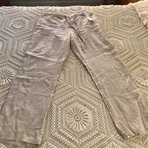 Linen drawstring pants